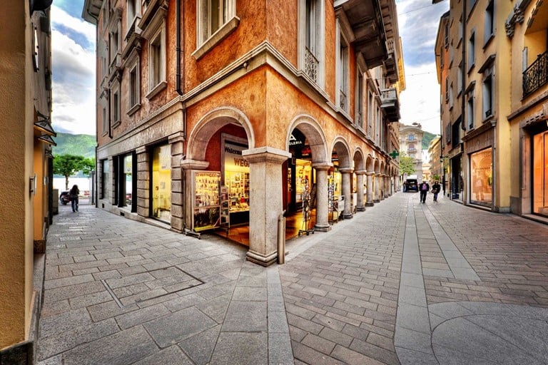 Lugano Region, Old city, Ticino, Switzerland