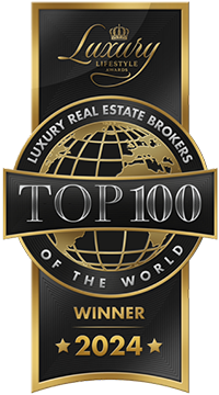 Winner of TOP 100 Luxury Real Estate Brokers of the World for 2024